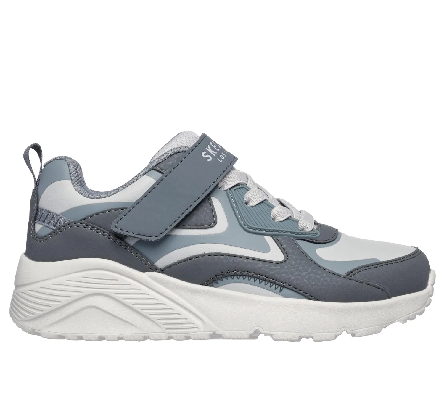 Детские кроссовки для мальчиков с синтетическим верхом Uno Lite Chroma-cruiser Skechers, Grey Ltgy — фото 2