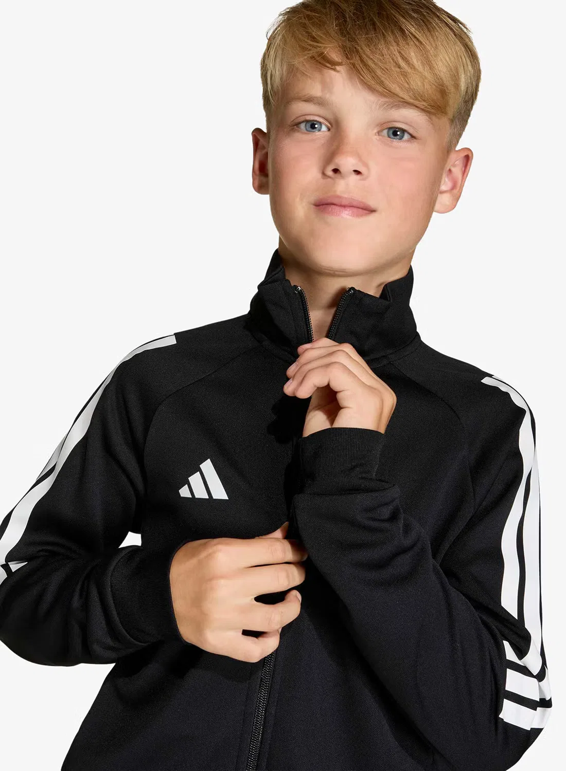 Спортивный костюм с технологией Climacool Sereno Adidas, черный — фото 4