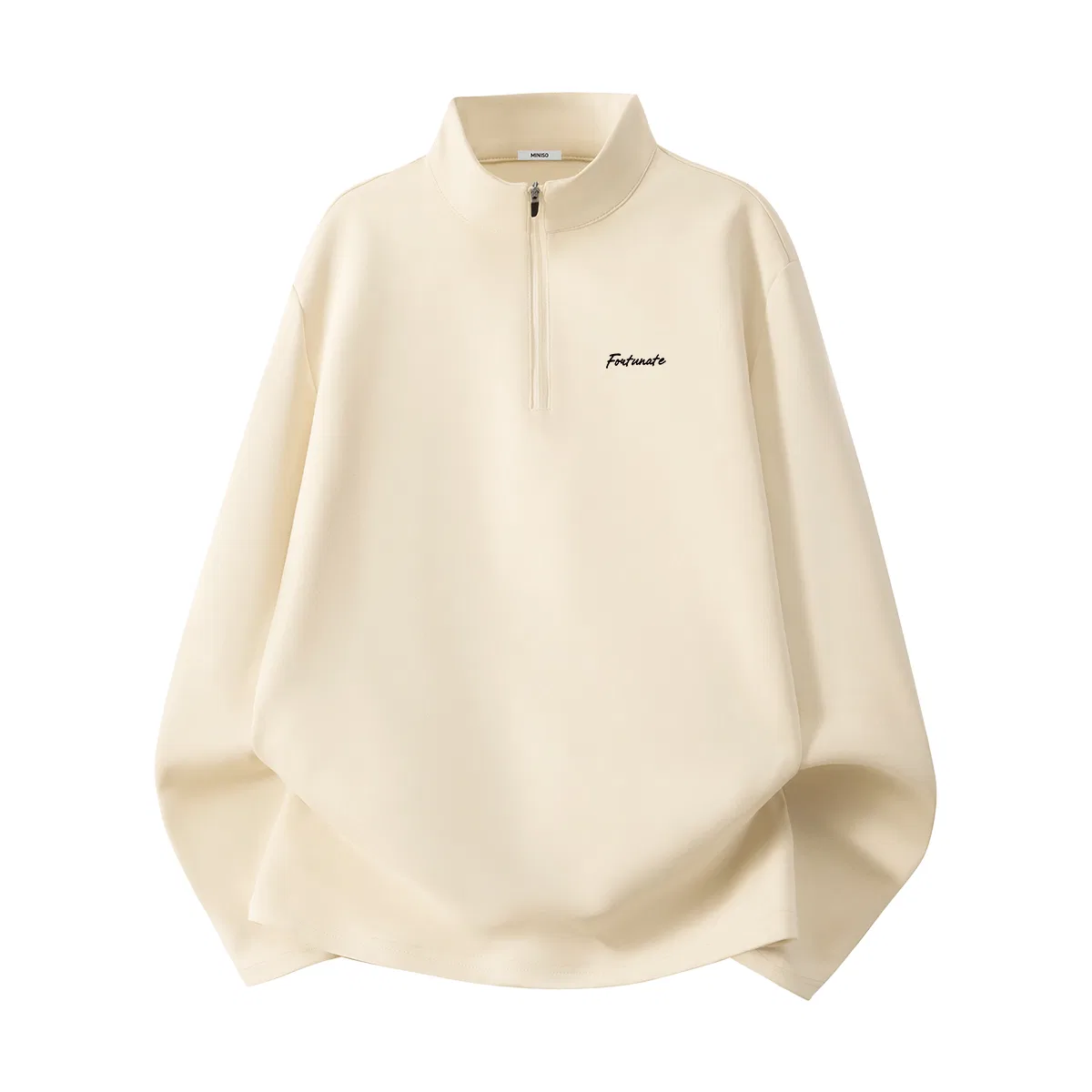 Детский свитшот с быстросохнущей антибактериальной тканью MINISO, Light Beige