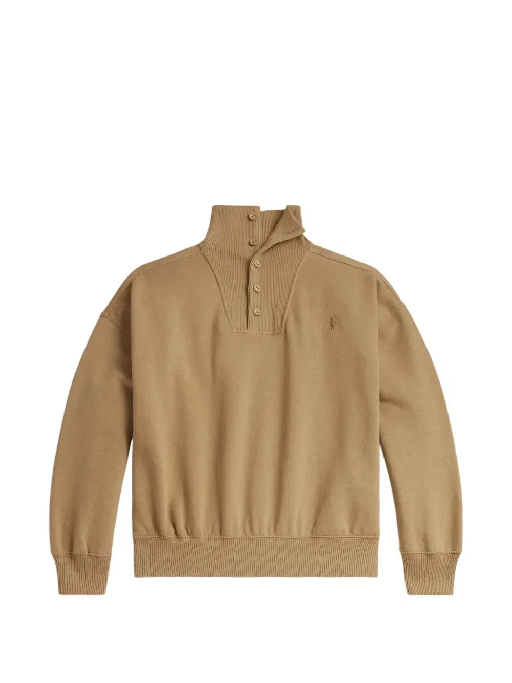 Толстовка с воротником-воронкой POLO RALPH LAUREN KIDS, коричневый