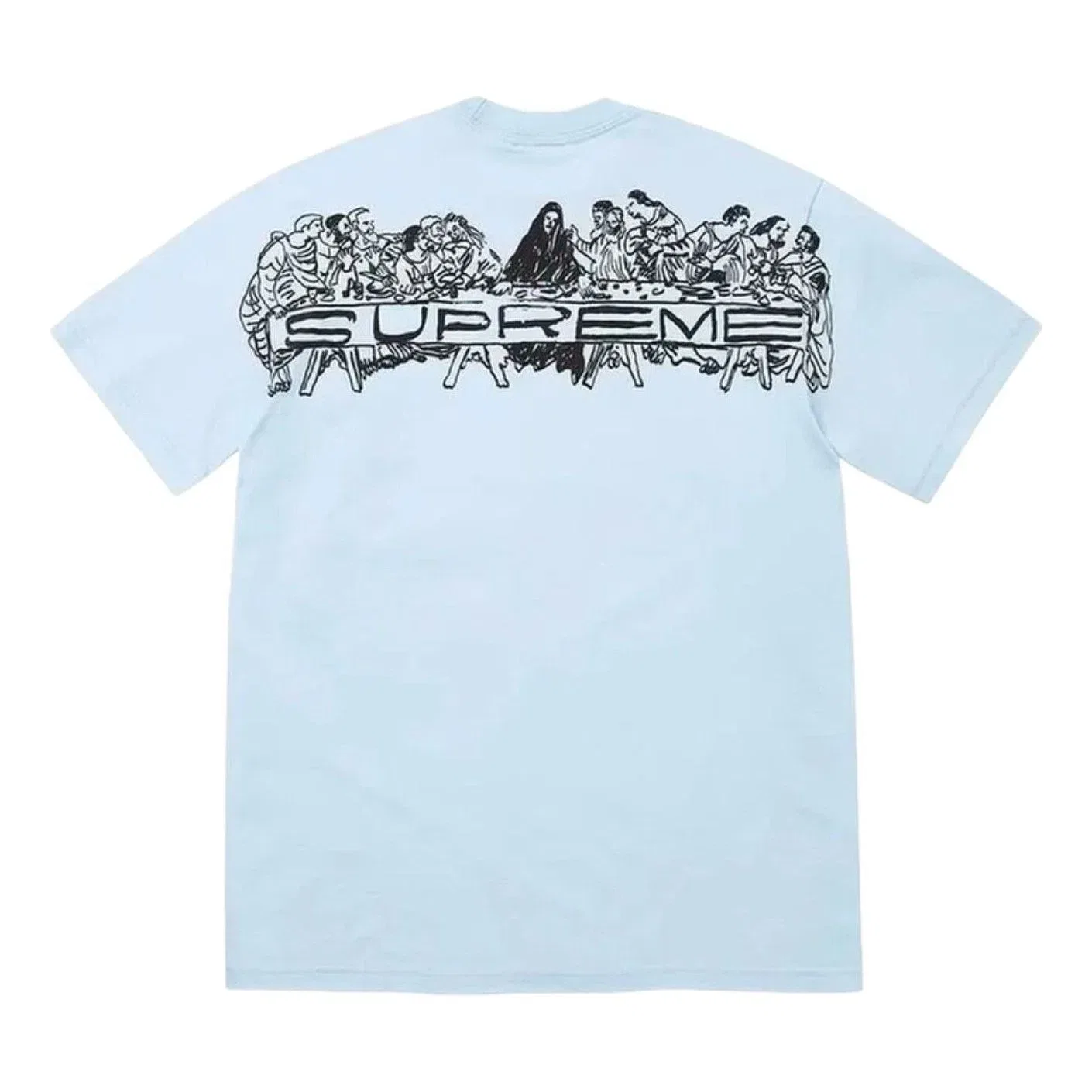 Мужская футболка с принтом Supreme SS26 Supper T-Shirt, синий