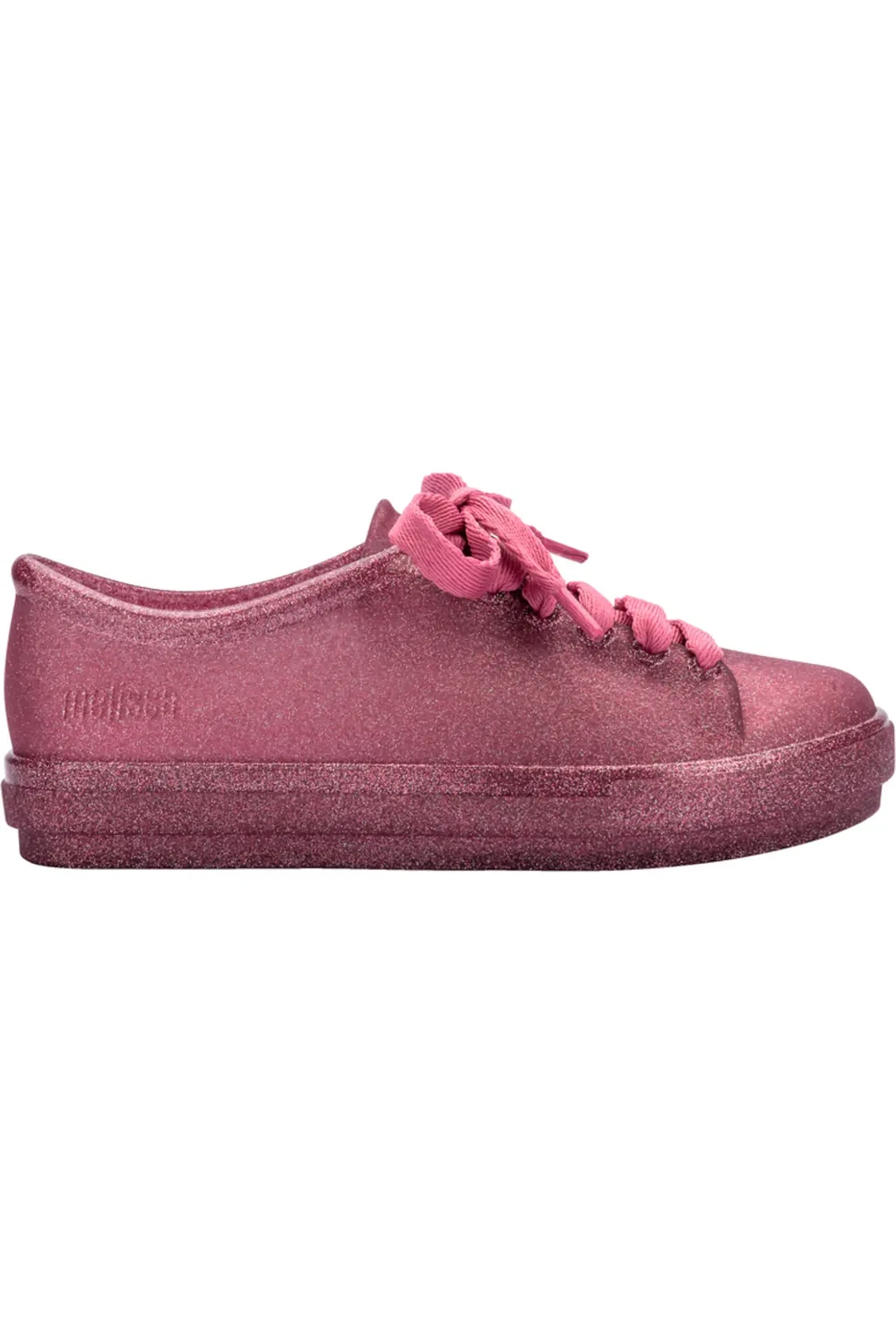 Детские кеды с фруктовым ароматом и блестками Kids' Hip Sneaker Mini Melissa, Glitter Pink — фото 2
