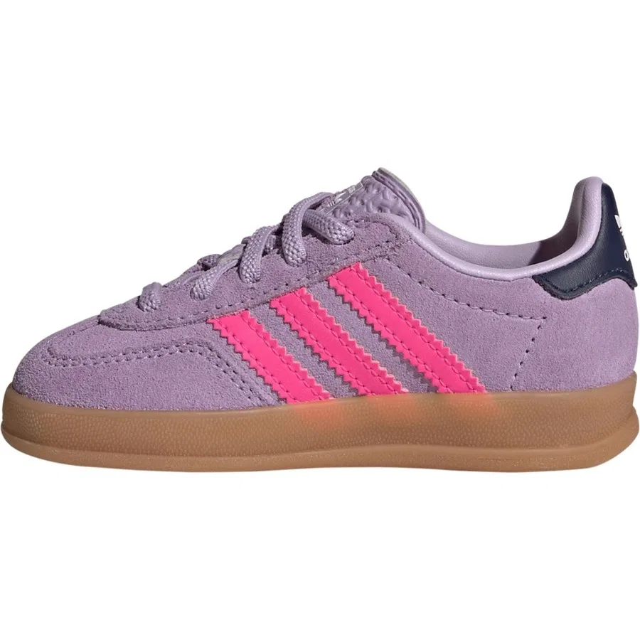 Детские кроссовки adidas Gazelle Indoor CF El I, Розовый — фото 4