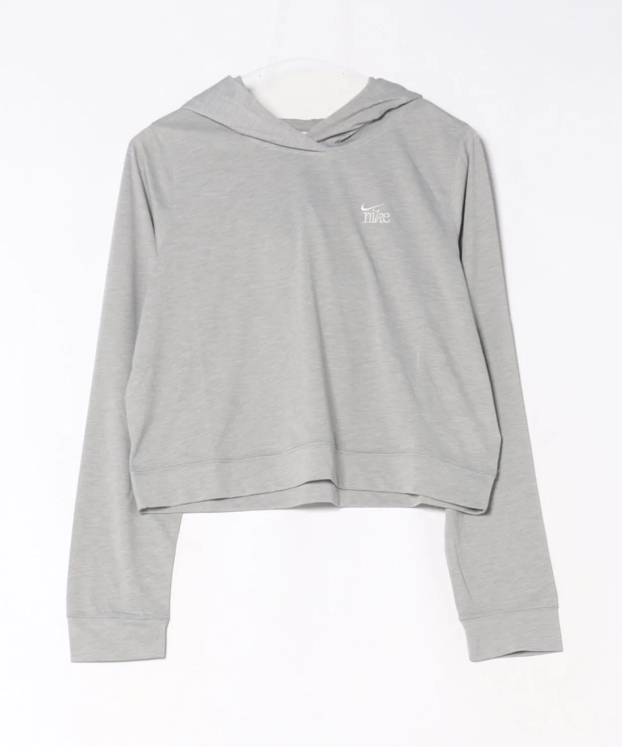 Женский легкий худи с длинным рукавомNIKE AS W NSW CHILL KNIT LTWT OS HO L/S, серый