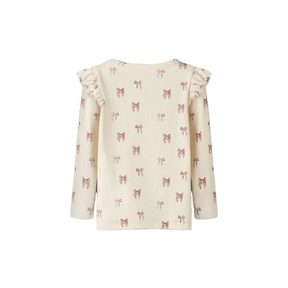Футболка с длинным рукавом Gavo Eko Slim Lil´ Atelier Name It, бежевый — фото 2