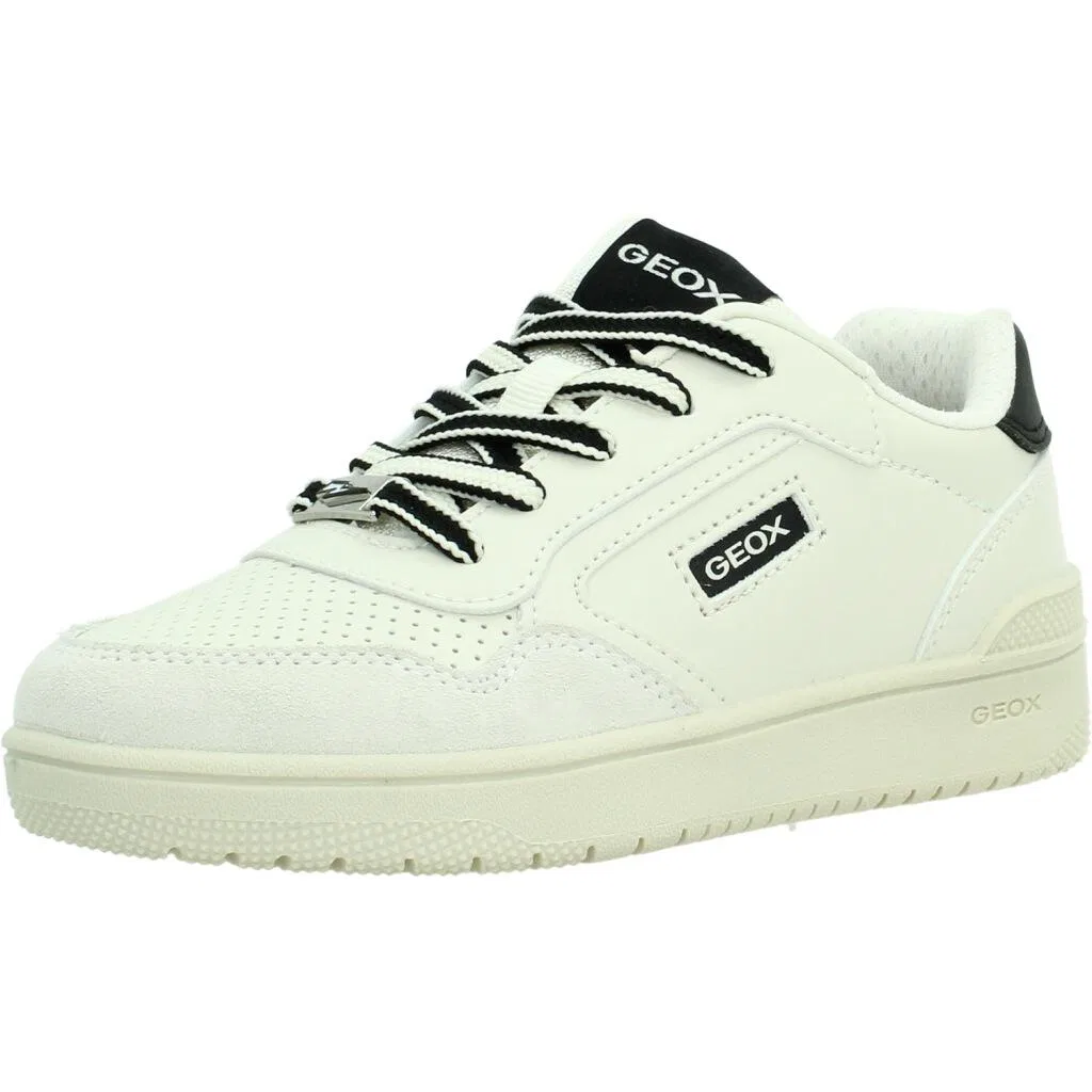 Детские кроссовки из искусственной кожи и замши Geox Washiba, Beige