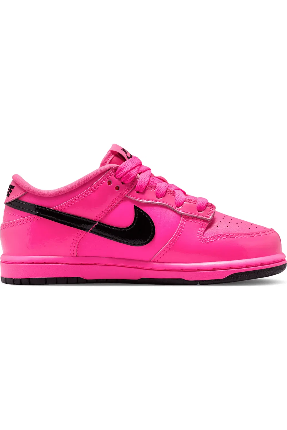 Кроссовки детские баскетбольные Dunk Low SE Nike, Pink Blast/Pink Blast/Black — фото 3