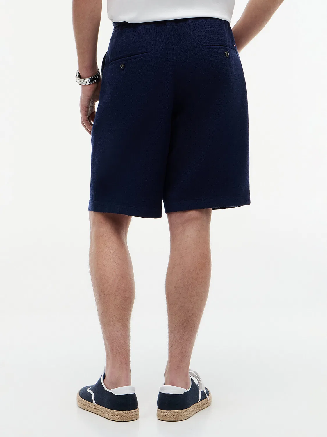 Шорты свободного кроя Tommy Hilfiger, темно-синие — фото 4