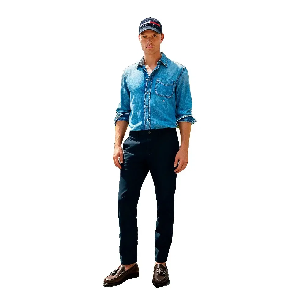 Мужские брюки из регенеративного хлопка Core Harlem Pants Tommy hilfiger, Blue — фото 3
