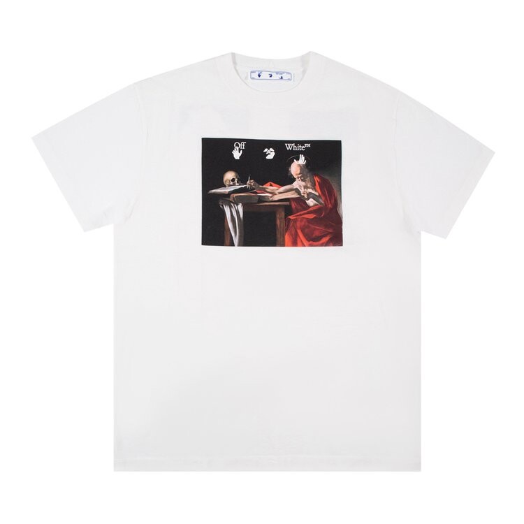 

Футболка Off-White Caravaggio Over Tee 'White', белый