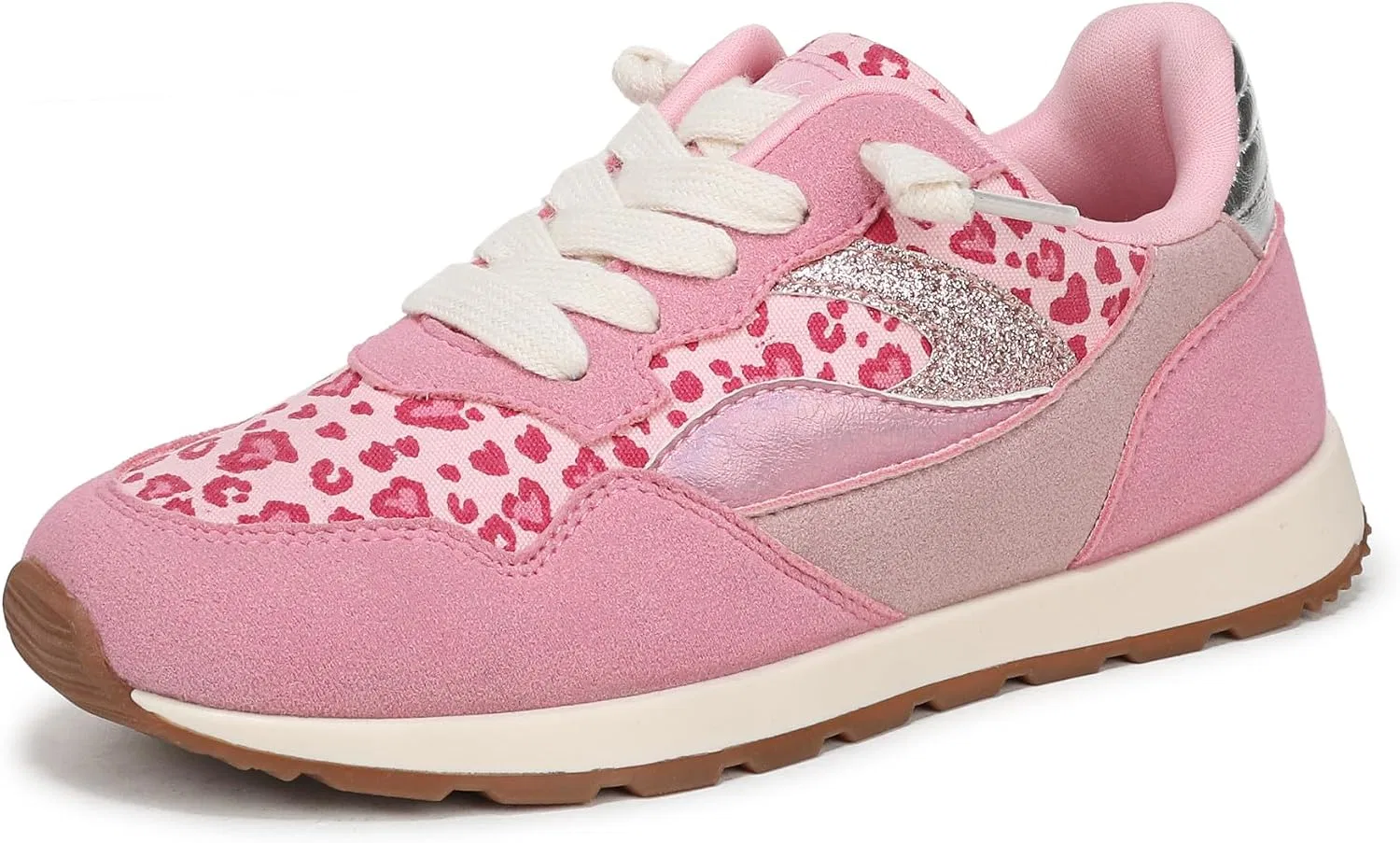 Детские кроссовки для девочек Valley 2-k Blowfish Malibu, Pink Leopard Print Faux Suede