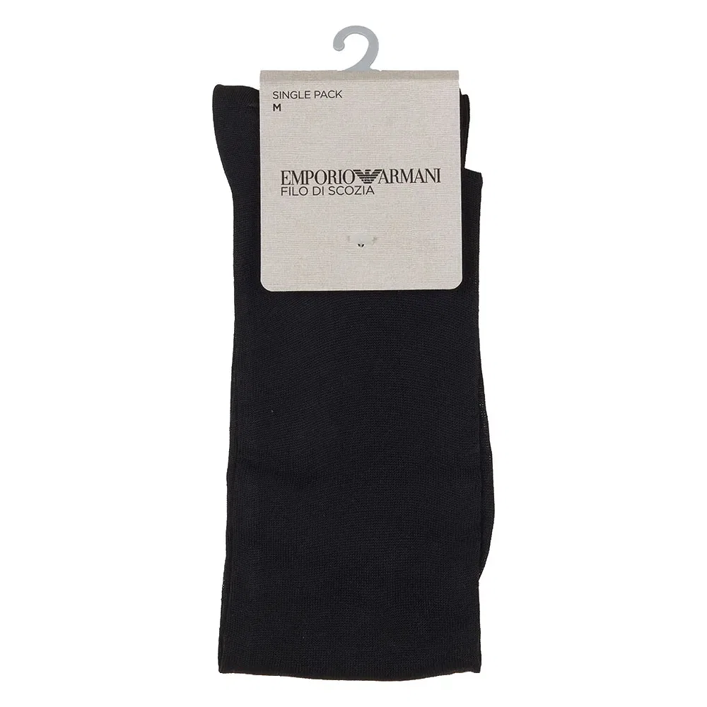 Носки хлопковые Dressy Cotton Lisle Emporio Armani, черный — фото 3