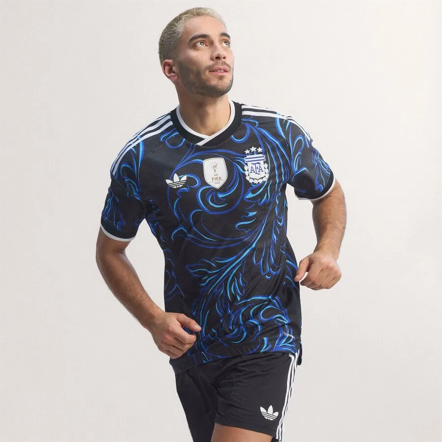 Футболка ADIDAS PERFORMANCE 'Argentinien 26 Authentic' черного цвета — фото 4
