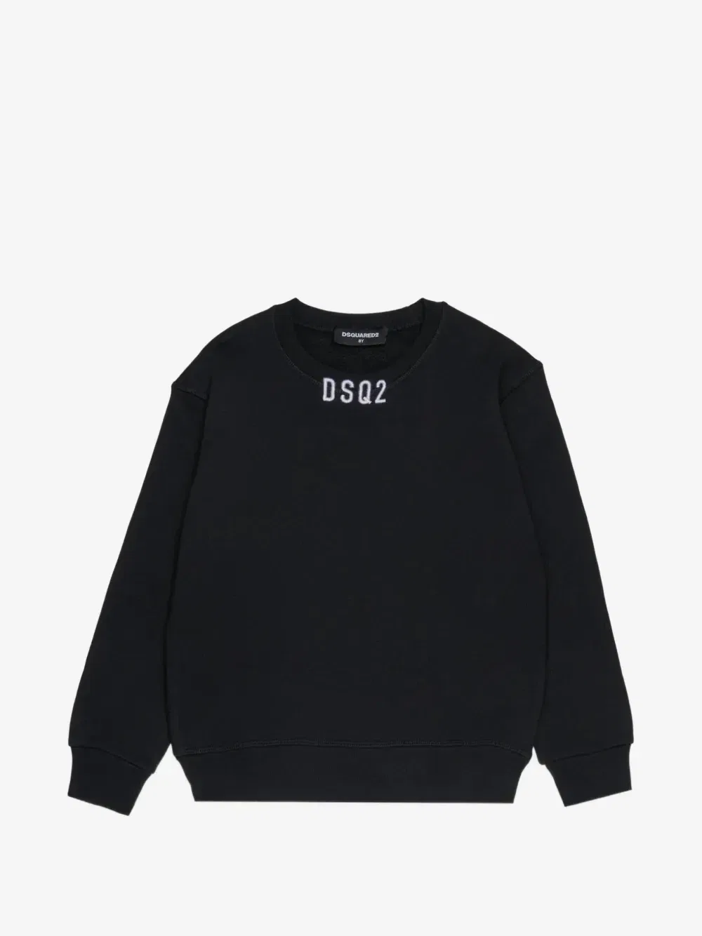 Свитшот с вышитым логотипом DSQUARED2 KIDS, черный