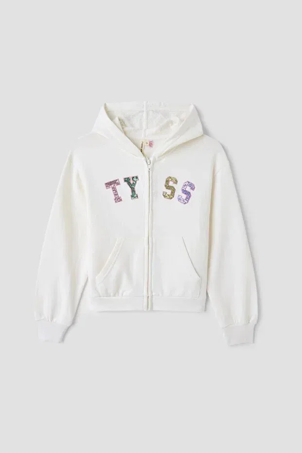 Детское худи для девочек с капюшоном Tyess, Beige