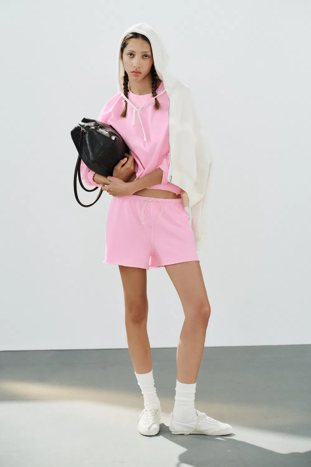 Неоновые шорты ZARA, Neon pink
