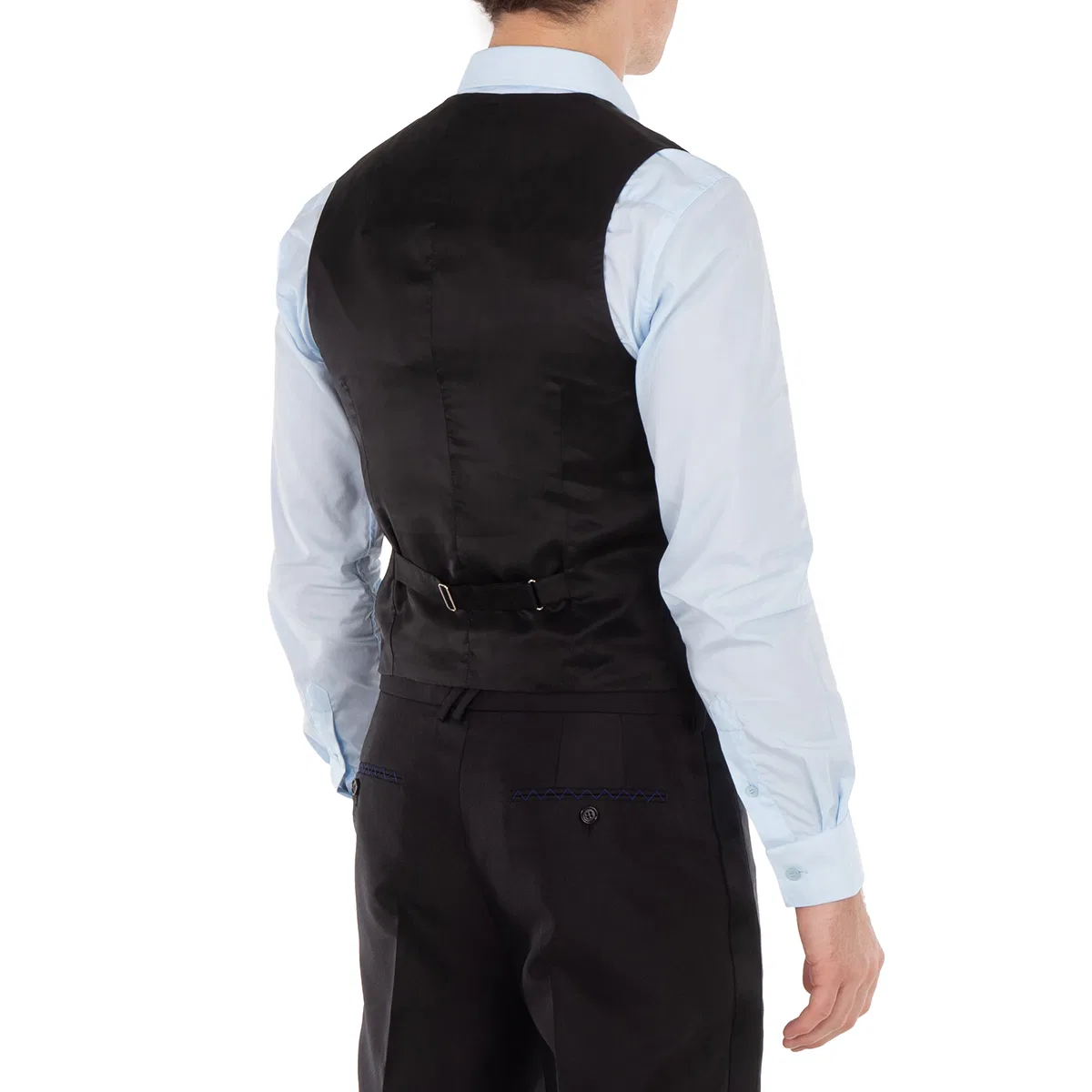 Жилет Wool-Silk Blend Waistcoat Burberry, Black — фото 3