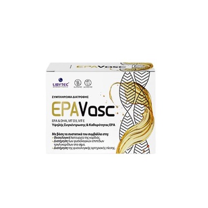 

Epavasc Epa, Dha, витамин D3 и витамин EX 15 пакетиков Libytec