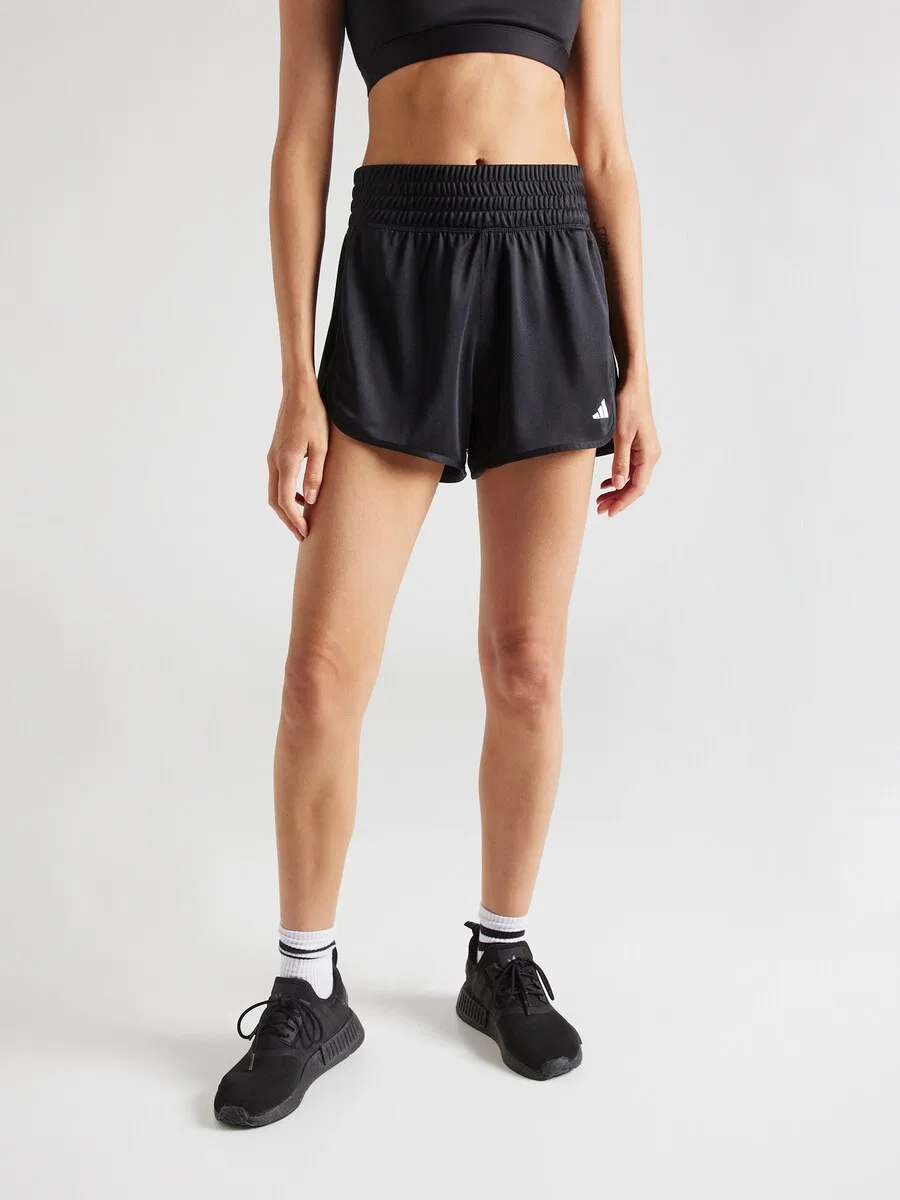 Спортивные шорты ADIDAS PERFORMANCE свободного кроя 'Pacer Essentials' черного цвета — фото 3