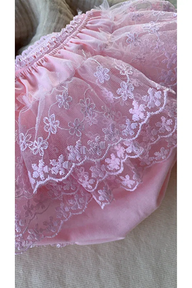 Детские трусы для девочек хлопковые Honeybeeatelier, Pink — фото 3