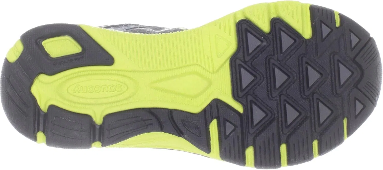 Детские кроссовки для мальчиков Kinvara 3 Saucony, Black/Silver/Citron — фото 4