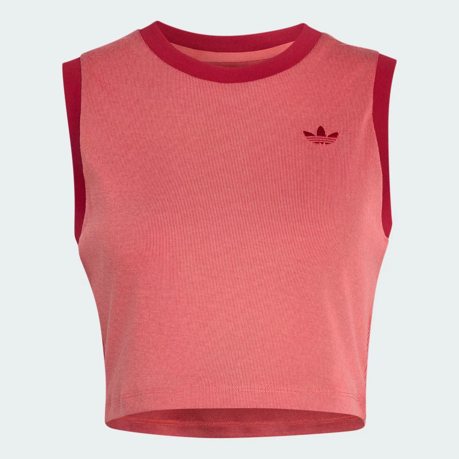 Женская майка с тонкими полосками Heather Tank Adidas Originals, красный — фото 4