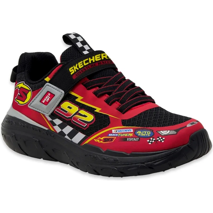 Кроссовки для мальчика с текстильным верхом Skechers 402303 Skech Tracks, Красный