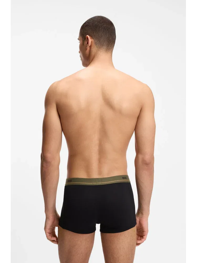 Трусы 5PK Stretch Cotton Trunk BOSS, Black — фото 3