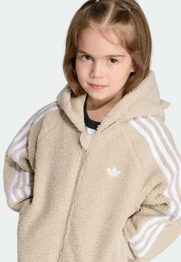 Флисовая куртка Adidas Originals, хаки — фото 3