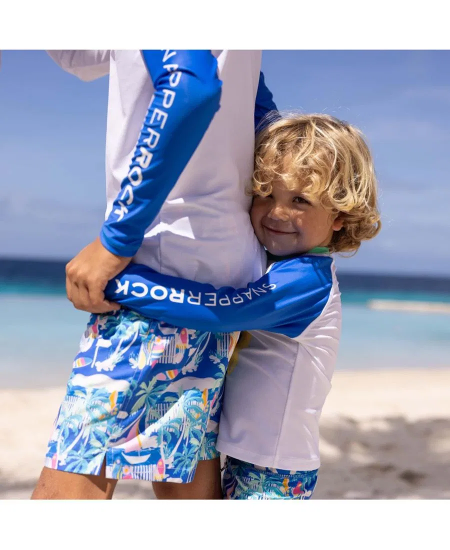 Плавки с принтом Breakwater Beach Swim Shorts Snapper Rock, Blue — фото 4