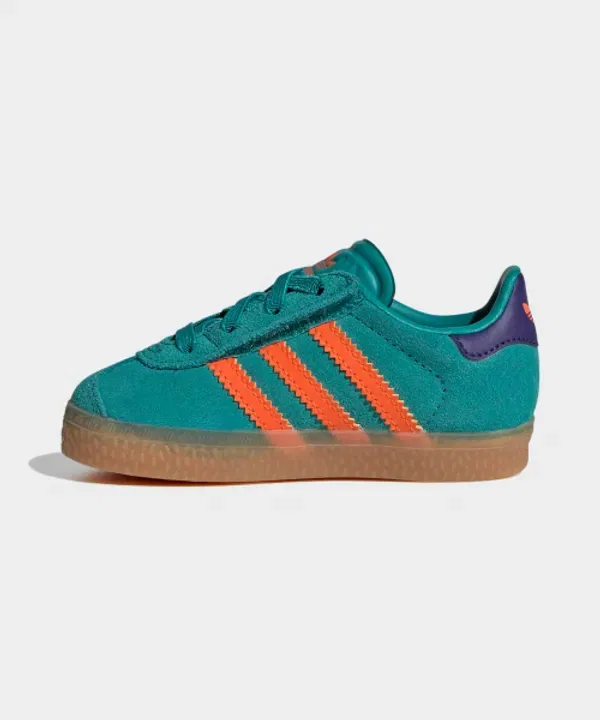 Кроссовки Gazelle Comfort Closure, детские, Adidas Kids, зеленый — фото 2