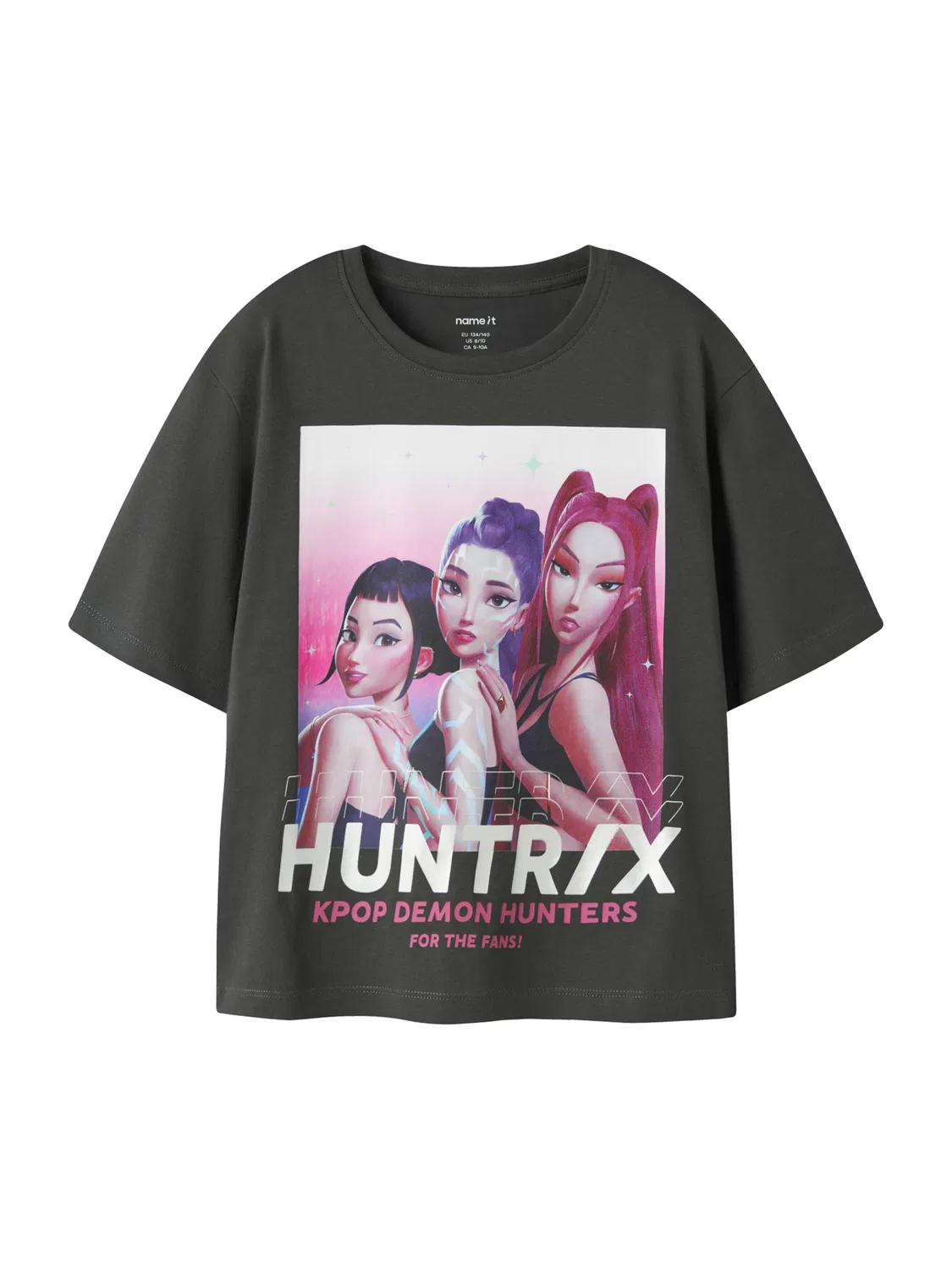 Футболка Name It NKFMaja Kpop черного цвета