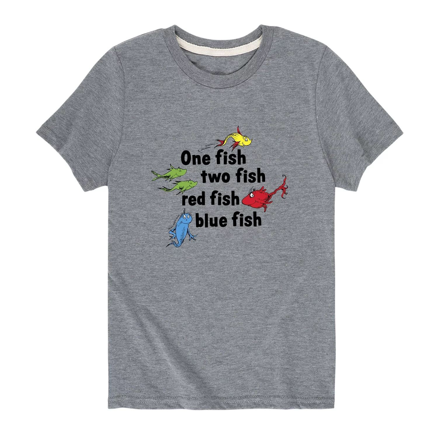 

Футболка Dr. Seuss Red Fish Blue Fish для мальчиков 8–20 лет Licensed Character