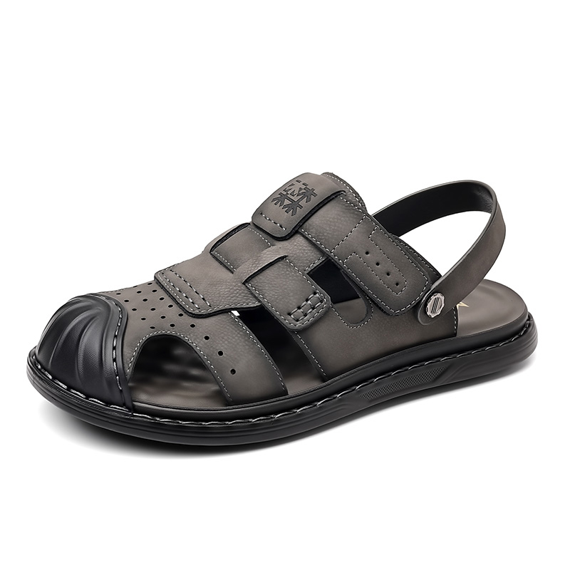 

Mulinsen Мужские пляжные сандалии серые, цвет Gray