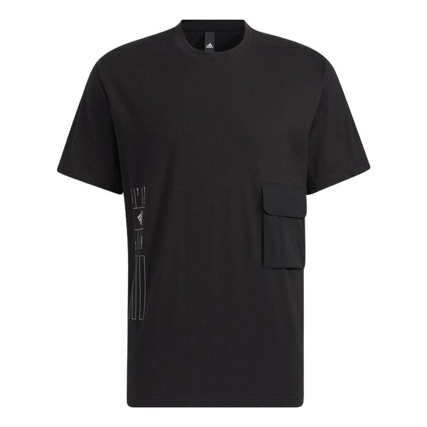 

Футболка adidas Th Hvcot Tee Solid Color Sports Short Sleeve Black, мультиколор