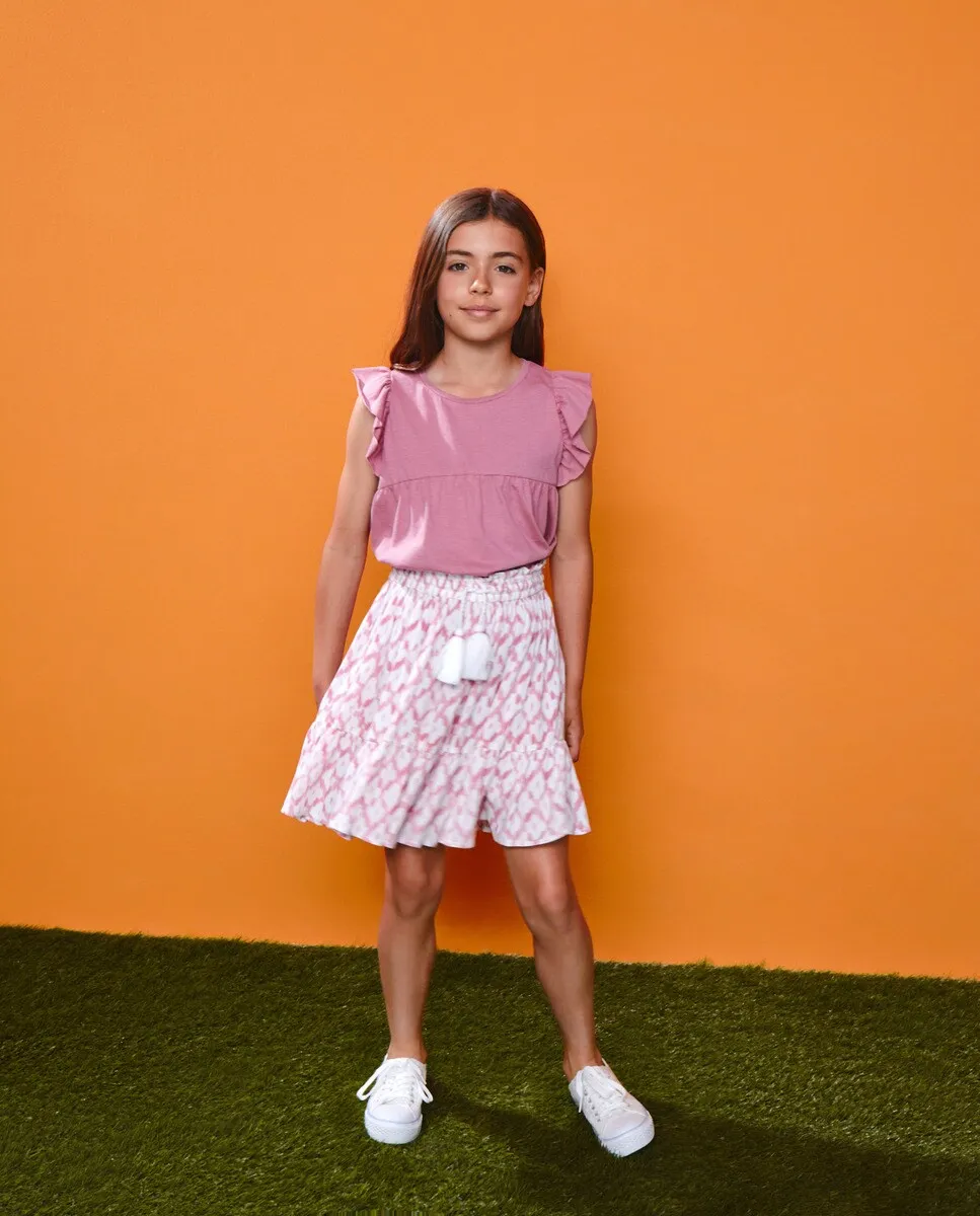 

Юбка с рюшами для девочки Kids El Corte Inglés, розовый