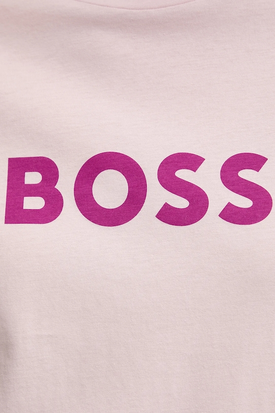 

Хлопковая футболка Boss Orange, розовый