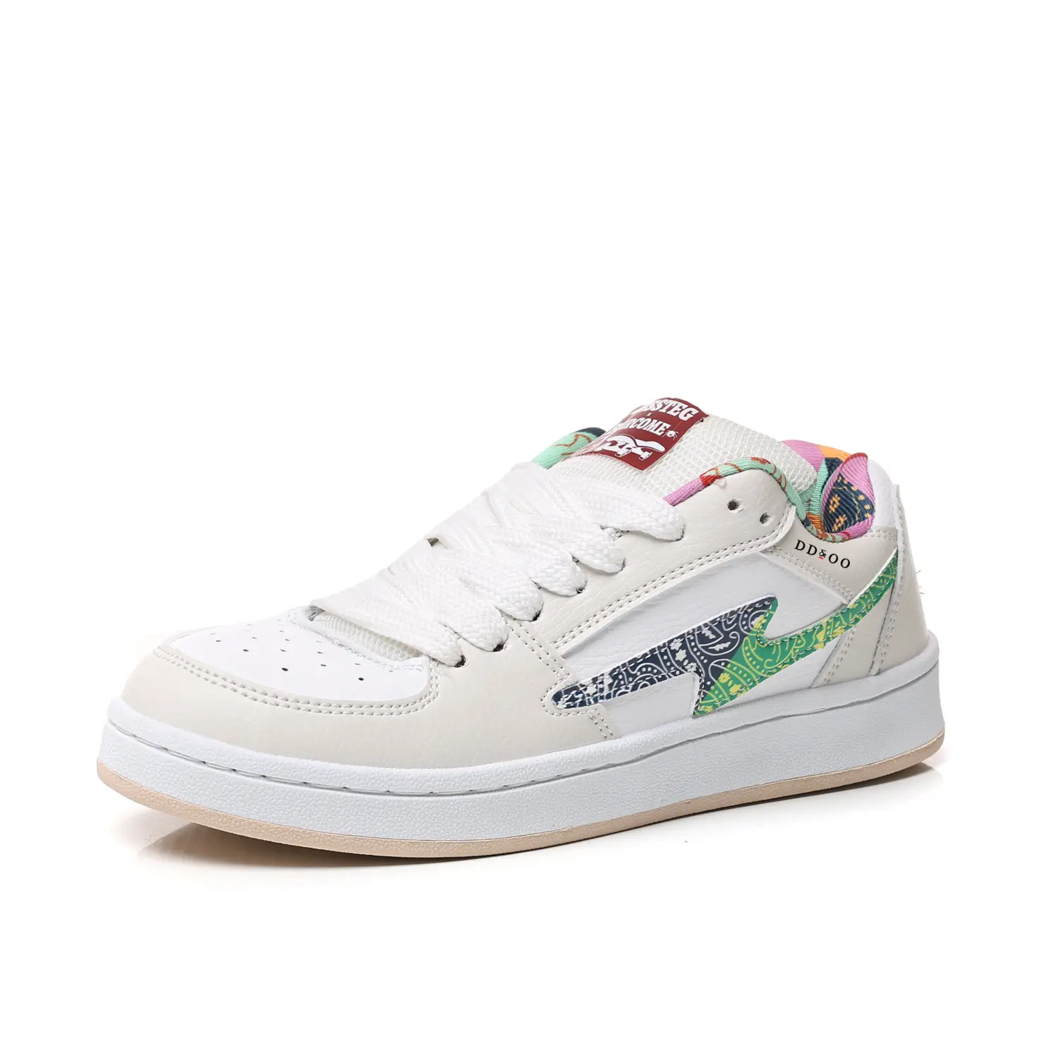 

DD&OO Теплые нескользящие дышащие низкие скейтерские кроссовки унисекс белый черный экрю, цвет Ecru