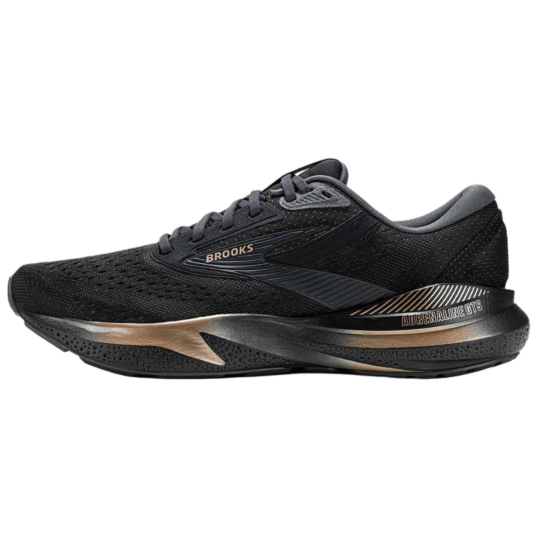 

Brooks Кроссовки Adrenaline GTS с противоскользящим покрытием, износостойкие, низкие, мужские, черно-золотые