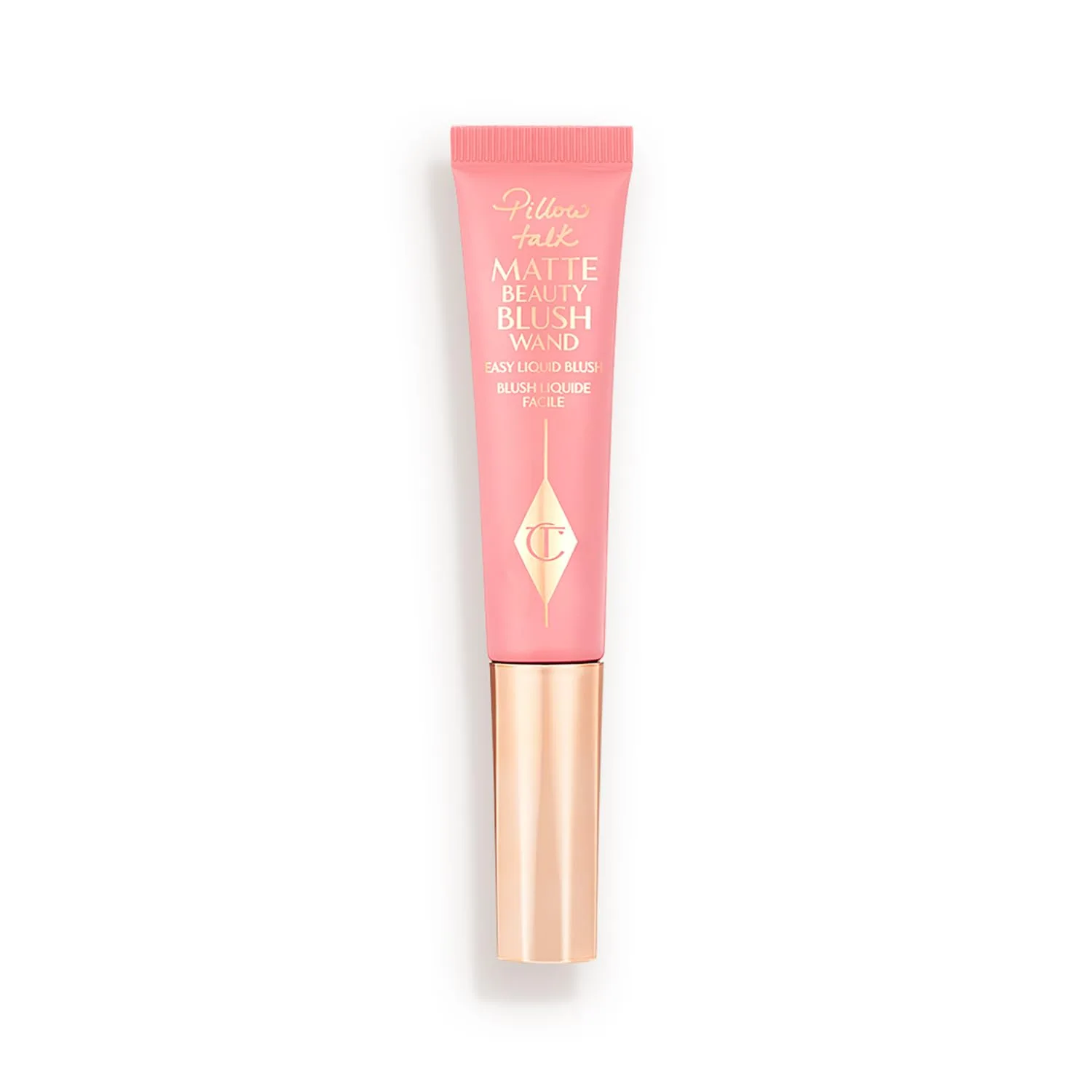 Charlotte Tilbury Pillow Talk Matte жидкий румяна-стик с аппликатором-подушечкой, матовый эффект, технология Lumi-Blur для светоотражающего мягкого фокуса, Pillow Talk Pink Pop - matte pink