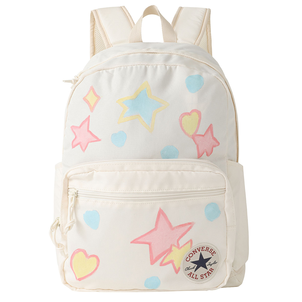 

Converse Полиэстеровый рюкзак ручной работы Medium Unisex белый/синий/розовый/желтый