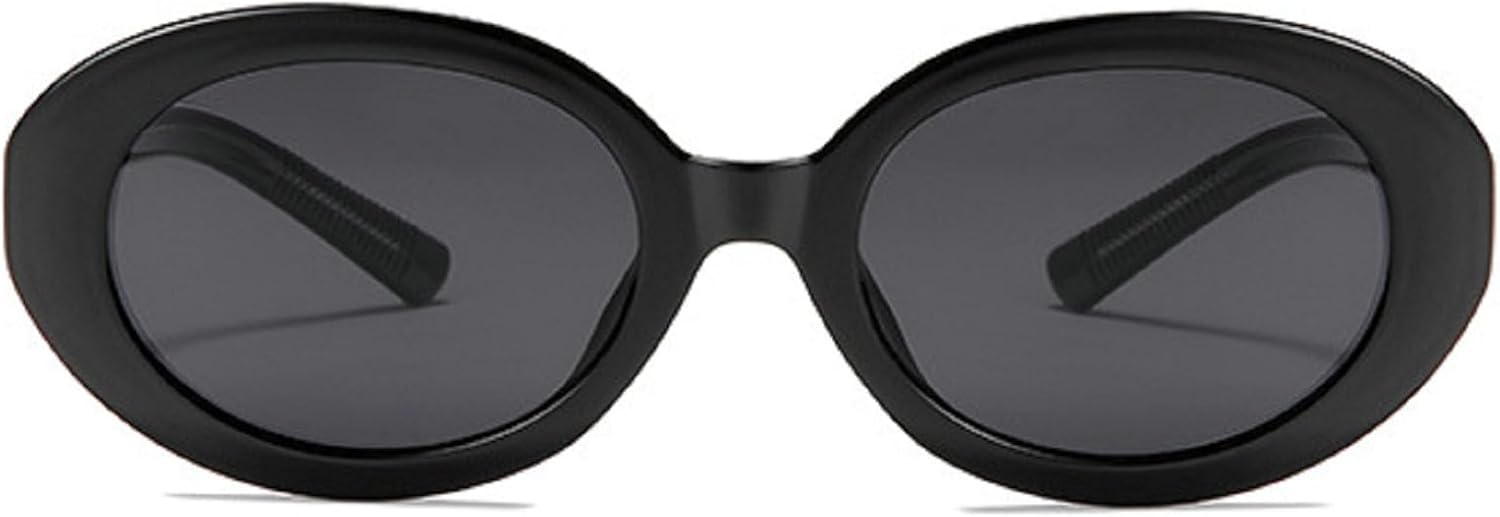 

Модные ретро-солнцезащитные очки овальной формы для женщин и мужчин, стильные винтажные маленькие круглые солнцезащитные очки с защитой от УФ-излучения UV400 mincl, Gray