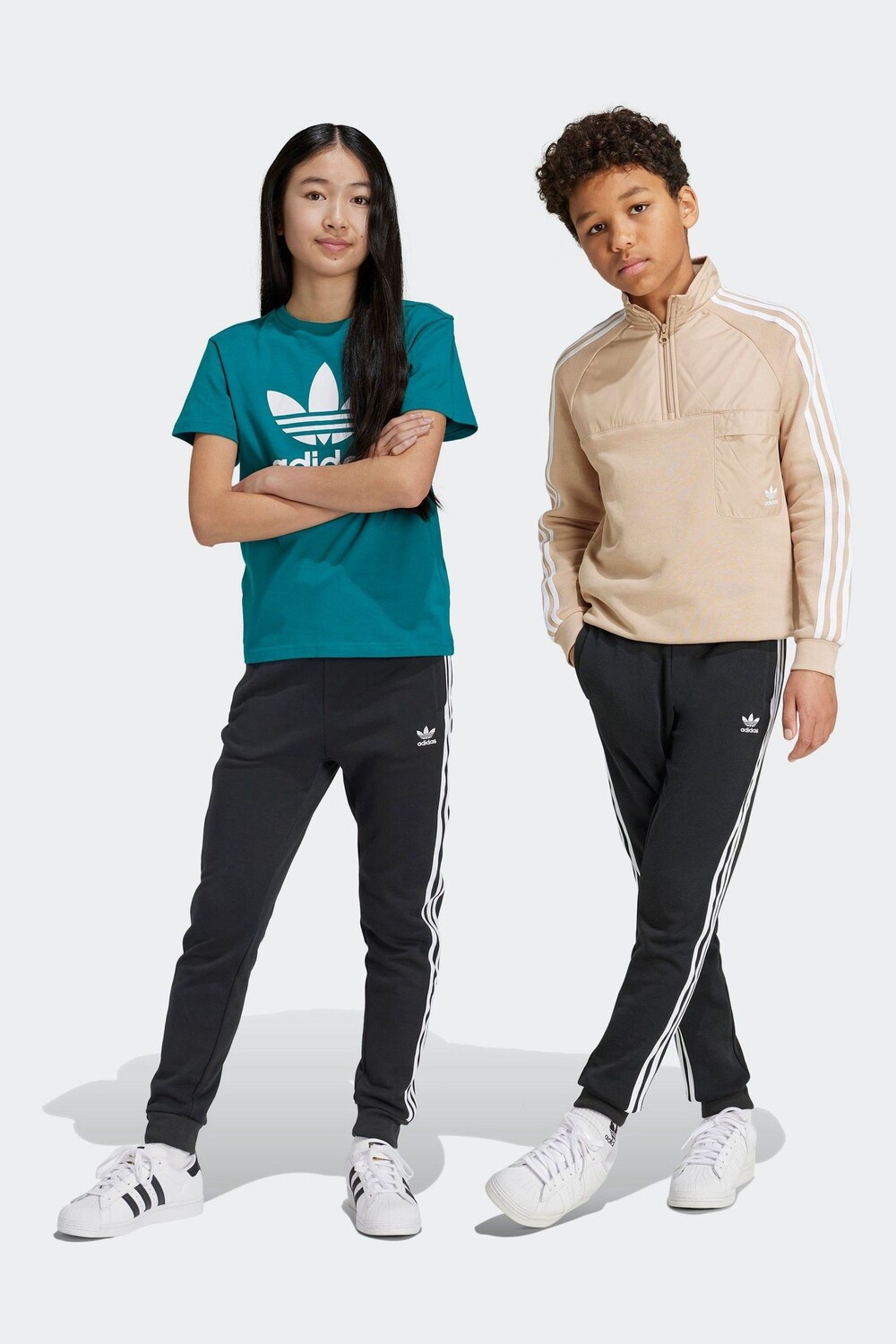 

Спортивные брюки Adidas kids originals с трилистником Adidas Originals, черный