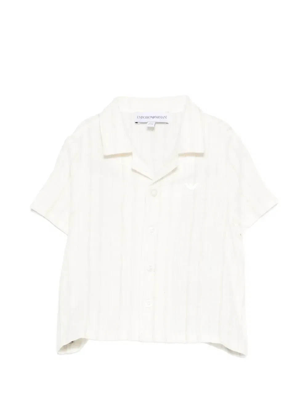 Рубашка на пуговицах Emporio Armani Kids, бежевый