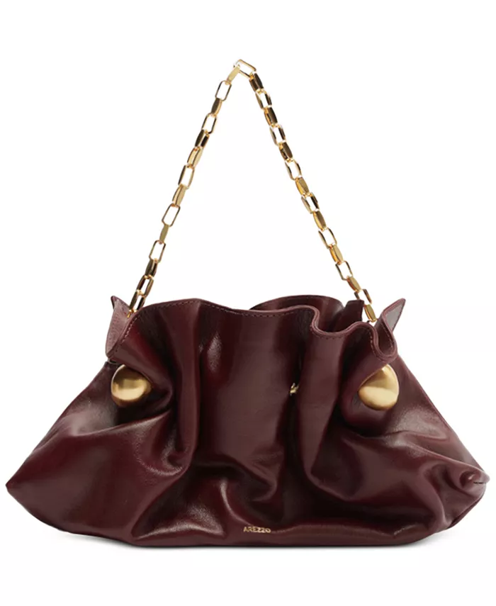 

Маленький кожаный клатч Cleo Arezzo, черный