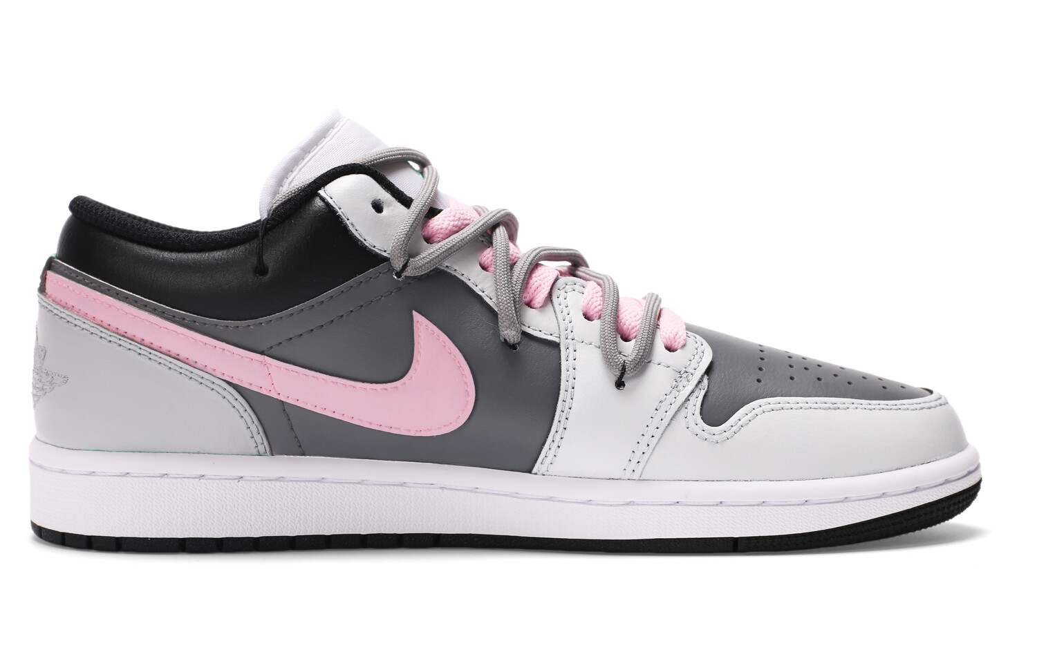 

Кроссовки Air Jordan 1 Vintage Basketball Shoes Men Low-top Gray/Pink, розовый