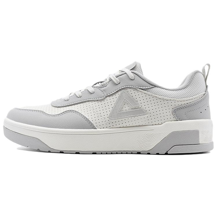 

PEAK State Pole Slip Resistant Abrasion Resistant Low top Skateboard Shoes Men's White Gray