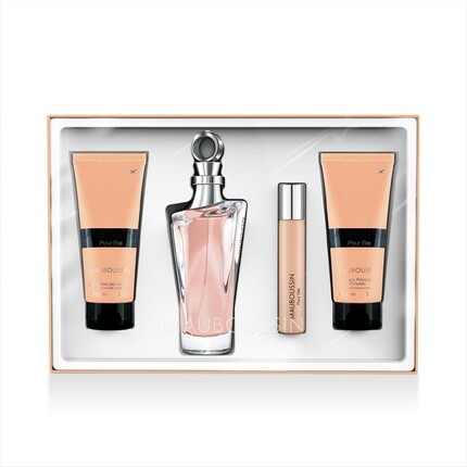 

Prestige 2023 Pour Elle Eau De Parfum 100 мл гель для душа 90 мл лосьон для тела 90 мл и спрей для путешествий 20 мл, Mauboussin