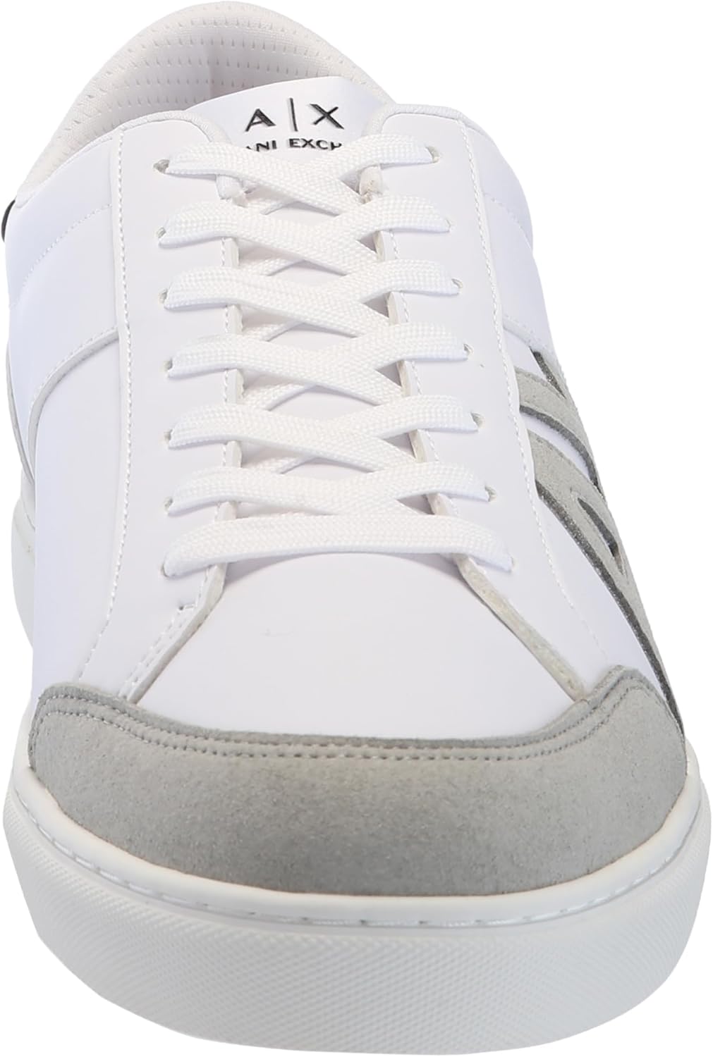 Мужские кроссовки Armani Exchange Paris Low Top из замши с логотипом, белый/синий/темно-синий — фото 2