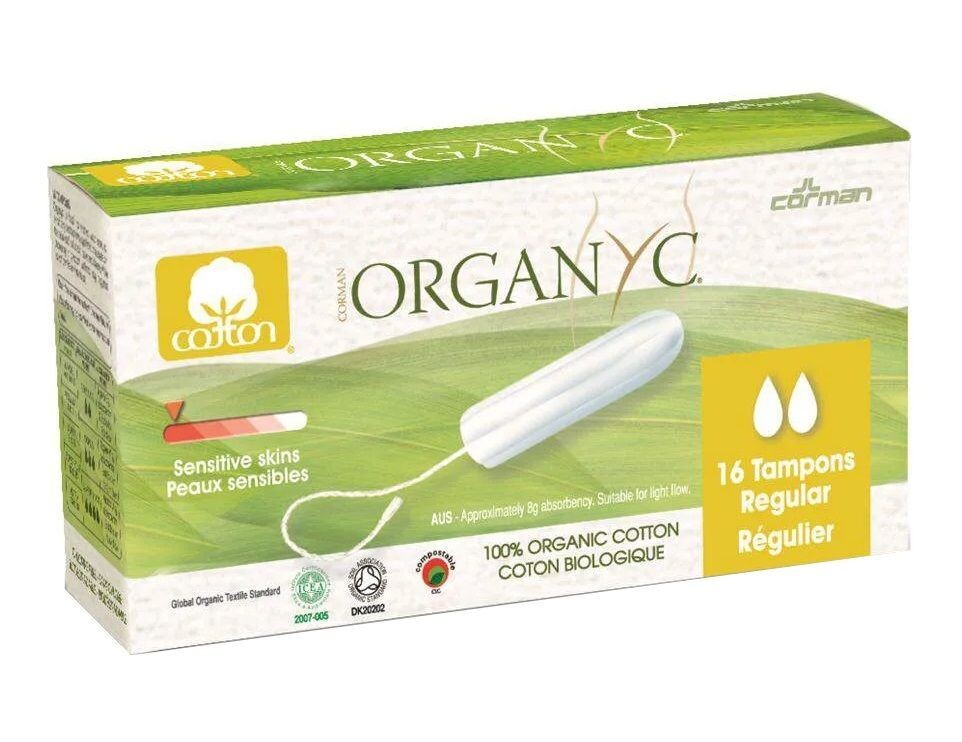 

Organyc Bio Regular гигиенические тампоны, 16 шт.